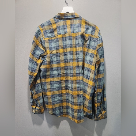 Outerknown Highline Shirt - Saffron Encinitas Plaid - Picture 4 of 4